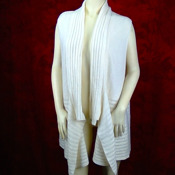 Liz & Me Sweaters - Cream open front cardigan sweater